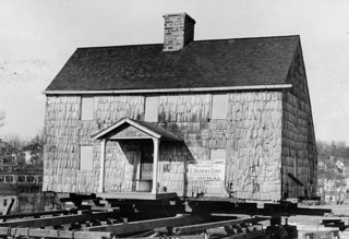 Lyons Homestead, after being moved