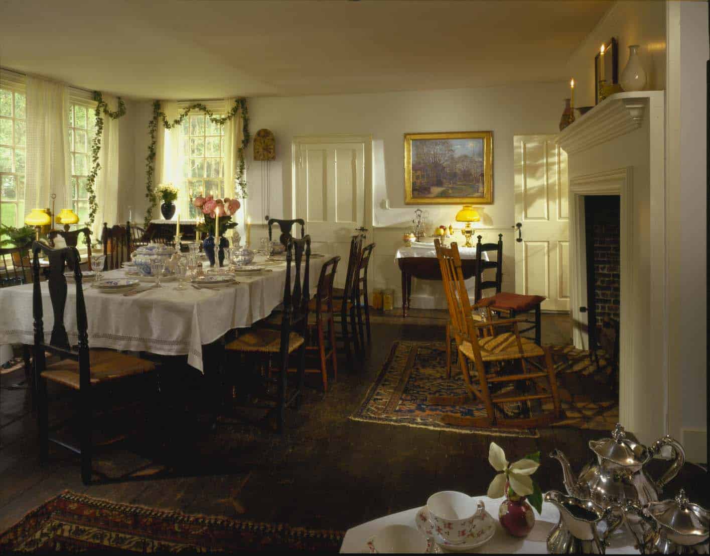 Bush Holley House dining room present day