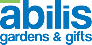 blue logo for abilis gardens and gifts