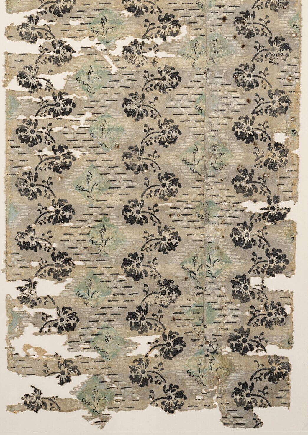 Wallpaper from Bush-Holley House, c.  1765, English