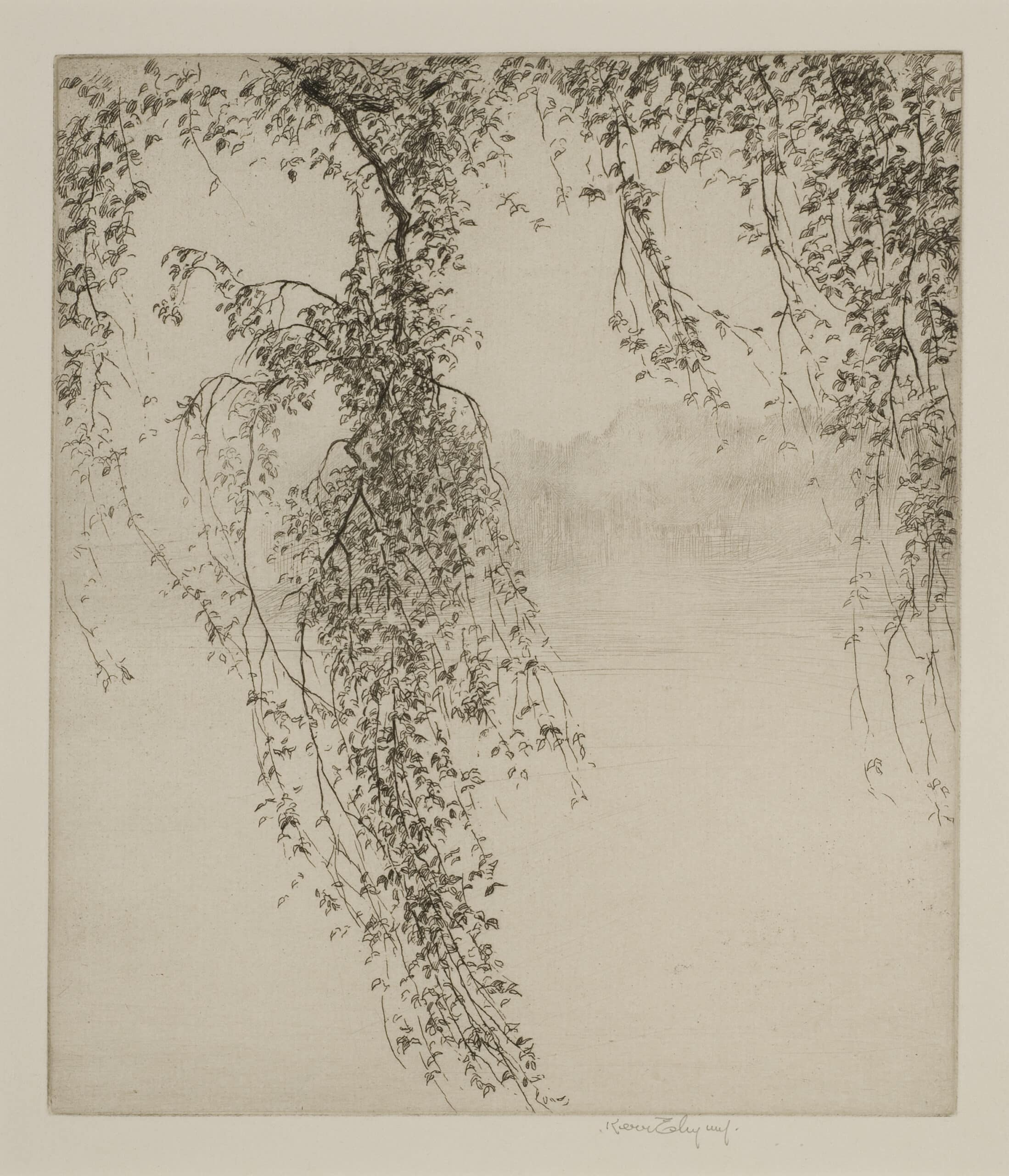 Morning Mists:
Kerr Eby (1889–1946)
Etching, State ii, edition of 50
1913
Gift of Susan and James Larkin