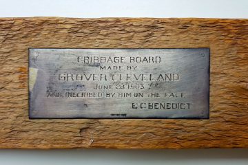 Cribbage board by President Grover Cleveland
