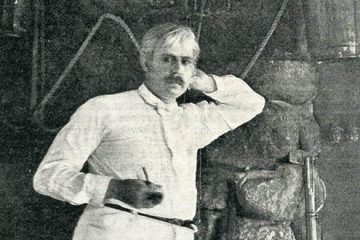 Greenwich Historical Society. Photograph of Irving Bacheller (from vertical files). Image scanned from page 1280 of Harper's Weekly, August 20, 1904.