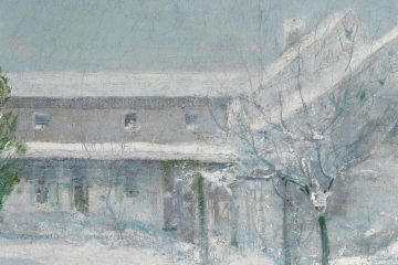 Old Holley House, Cos Cob by John H. Twachtman
